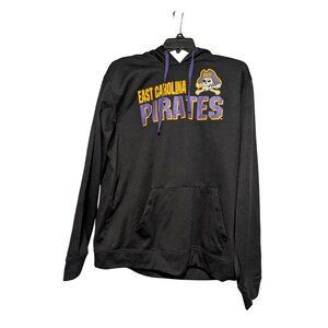 East Carolina University Black ECU Hoodie Pirates PeeDee Mascot Sweater Mens XXL